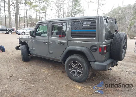 2021 Jeep Wrangler Unlimited Sport S 4X4 из США, поврежденный, VIN 1C4HJXDM8MW554654